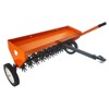 Tow Behind Aerator, 40 Inch Plug Aerator with Universal Hitch, Durable Lawn Aerator Soil Penetrator Tractor with Transport Wheels - 2 of 4