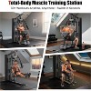 Sportsroyals Home Gym with 154 lb Weight Stack, Multifunctional Full Body Workout Station - 2 of 4