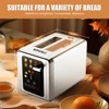 WHALL Toaster 2 Slice, Touch Screen Toasters, Smart Bread Toaster, Stainless Steel Small Toaster, Wide Slots Toaster With Bagel, Home and Kitchen - 4 of 4