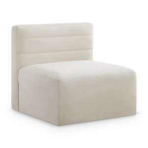 Meridian Furniture,Quincy Velvet Modular Armless Chair - 1 of 4