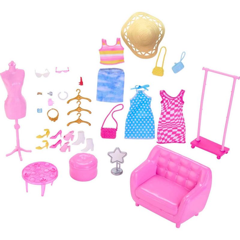 Barbie Doll and Fashion Set, Clothes with Closet Accessories (Target Exclusive), 2 of 7