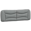 vidaXL Headboard Cushion Light Gray 59.8" Fabric - 2 of 4
