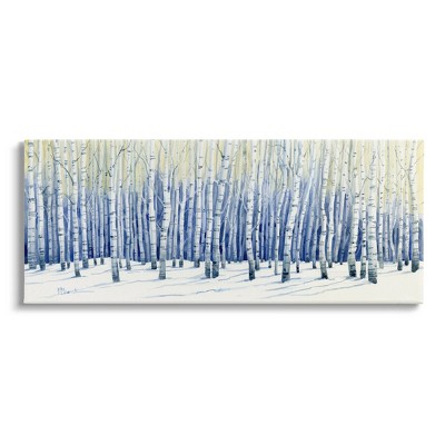 Stupell Industries Looming Winter Birch Trees Canvas Wall Art