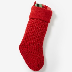 Personalization Mall Knit Noel Christmas Stocking - 1 of 4