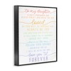Stupell Industries My Daughter Love You Forever Framed Giclee Art, Black, 16" x 20" - 2 of 4