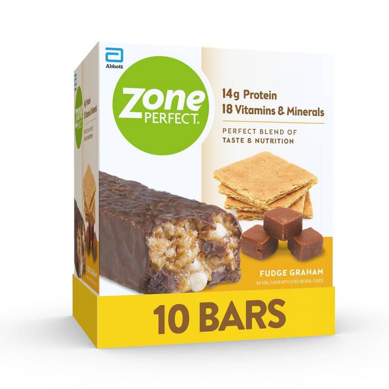 ZonePerfect Protein Bar Fudge Graham - 10 ct/17.6oz, 1 of 3
