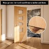 Attop 4-Pack Rubber Door Stoppers - 4.8x2.2x1.3in Brown Floor Wedge Door Stops, Stackable Non-Slip Door Stopper for Bottom of Door - 3 of 4