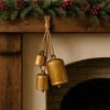 Haute Decor Hanging Jingle Bells 3 Sizes Antique Gold - 2 of 2
