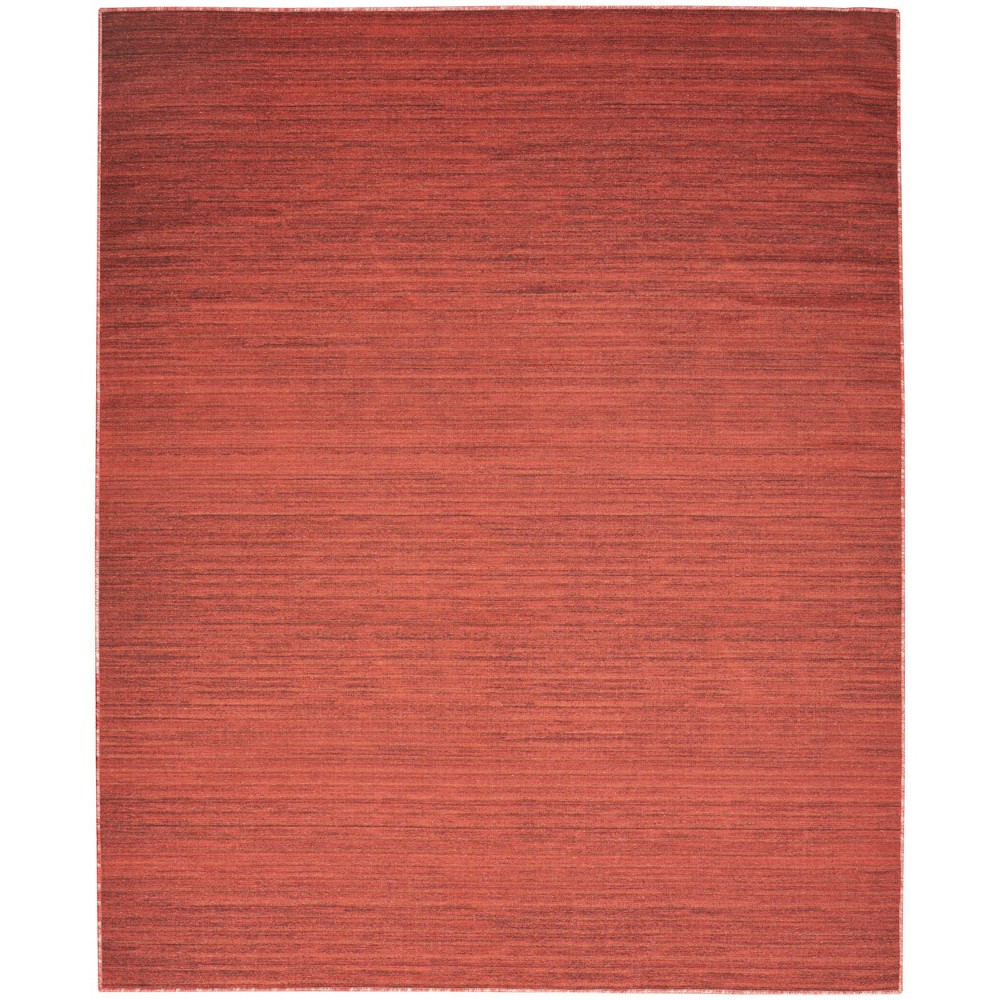 Photos - Area Rug Nourison 6'x9' Machine Washable Modern Essentials Woven  Red 