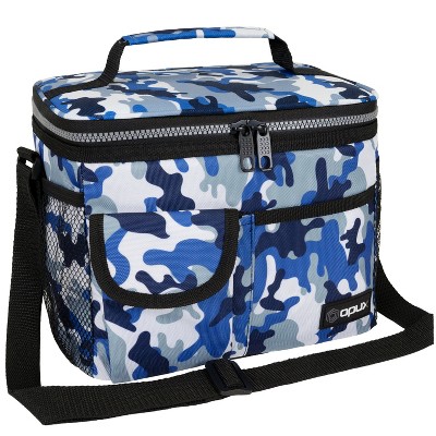 MIER Portable Insulated Mini Lunch Bag for Kids, Navy Blue