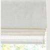 Vynxaria 35"Wx64"L Linen Blend Light Filtering Cordless Roman Shade,White(Only 1 PC) - 2 of 4