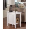 AFI Furnishings Nantucket Chair Side Table Set of 2 WH - 4 of 4