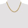 Black Bow Jewelry Men's 6.25mm 14k Yellow Gold Solid Beveled Curb Chain Necklace - 2 of 4