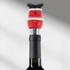 Unique Bargains Christmas Pants Bottle Stopper Zinc Alloy Aluminum Alloy TPR Red White Black Silver Tone 1 Pc - 2 of 3