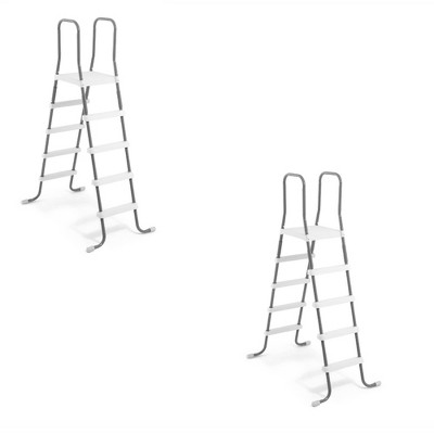 Intex Steel Frame Above Ground Swimming Pool Ladder (2 Pack)