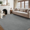 Washable Modern Solid Non Slip Area Rugs for Bedroom Living Room, Indoor Contemporary Floor Carpet for Home Office - 3 of 4