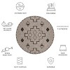 Courtyard CY8533 UV & Stain Resistant Non-Shedding Power Loomed Indoor/Outdoor Rugs - Safavieh - 3 of 4