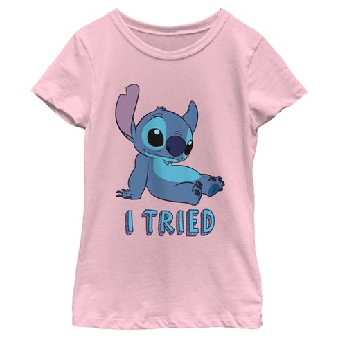 Disney Lilo & Stitch Mens' I Tried Stitch Handstand Graphic T