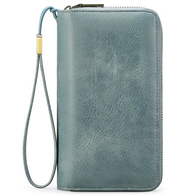 FATMOON Women’s Wallet - RFID Blocking Large Capacity Vegan Leather Clutch Wallet with Wristlet –Secure & Spacious for Daily Use,Travel