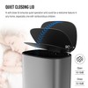 13 Gallon 50L Kitchen Foot Pedal Operated Soft Close Trash Can - Stainless Steel Ellipse Bustbin - 4 of 4