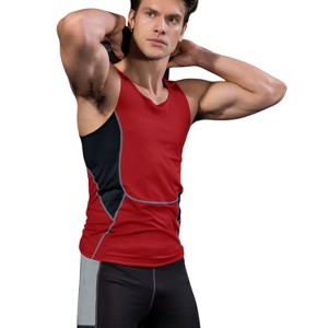 Anna-Kaci Active Men's Sleeveless Compression Tank Top with Mesh Panels and Stretch Moisture-Wicking Fabric - 1 of 4