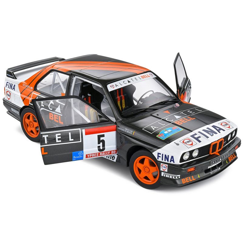 BMW E30 M3 Gr.A #5 3rd Place "Ypres 24 Hours Rally" (1990) "Competition" Series 1/18 Diecast Model Car by Solido, 2 of 6