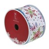 Northlight Blue and White Snowflakes Christmas Wired Craft Ribbon 2.5" x 16 Yards - 3 of 3
