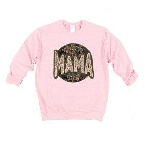 Simply Sage Market Women's Graphic Sweatshirt Boho Mama Lightning Bolts - 1 of 3