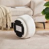 SEYNAR Modern Teddy Upholstered Mushroom Shape Ottoman - 3 of 4