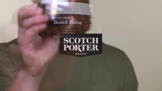 Scotch Porter Men&#39;s Facial Shape &#38; Hold Beard Balm - 2oz, 2 of 15, play video