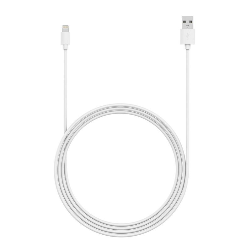 Just Wireless TPU Lightning to USB-A Cable- White, 4 of 13