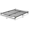 Homhougo Low Profile Queen Bed Frame, 6 Inch Heavy Duty Metal Queen Size Platform Bed Frame, Mattress Foundation with Steel Slat Support, Black - 3 of 4