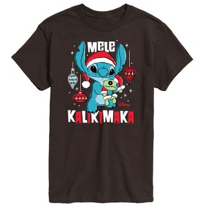 Men's - Lilo and Stitch - Mele Kalikimaka Short Sleeve Graphic T-Shirt - 1 of 4