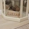 Dolonm 69.85 in. H Corner Curio Cabinet, Glass Display Cabinet, Bar Glass Storage with LED Lights & Adjustable Shelves - 3 of 4