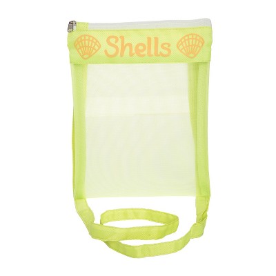 Beachcombers 6.25" Nylon Grn Adjustable Shelling Bag