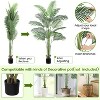 Artificial Palm Trees for Indoor - Tall Faux Floor Palm Plant with Realistic Trunks and Lifelike Palm Leaves, Fake Plants Tropical Plants with Pot - 3 of 4