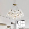 Dewdrop  Modern Luxury Style Sphere Pendant Chandelier 13 Light High Transparency Glass Iron Copper Finish ETL for Dining Room - 3 of 4
