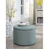 Designs4Comfort Round Shoe Ottoman - Breighton Home - 3 of 4