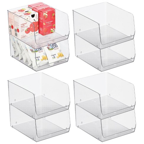 8 PACK Stackable Pantry Organizer Bins, 3 sizes – BlessMyBucket
