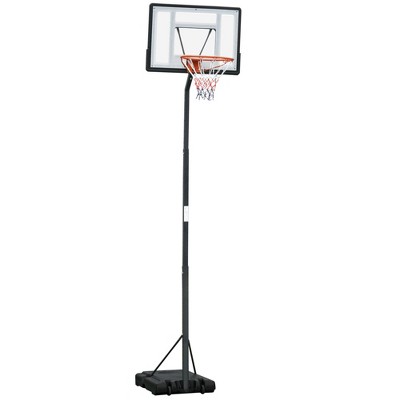 Soozier Portable Basketball Hoop System Stand With 34in Backboard ...