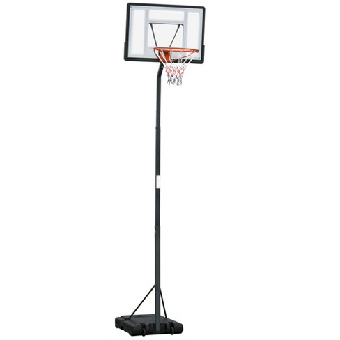 VEVOR Basketball Hoop, 4-10 ft Adjustable Height Portable Backboard System,  44 inch Basketball Hoop & Goal, Kids & Adults Basketball Set with Wheels,  Stand, and Fillable Base, for Outdoor/Indoor
