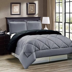 All Season Down Alternative Reversible Comforter Set - 1 of 2