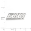 Black Bow Jewelry 14k White Gold Eastern Kentucky Colonels NCAA Post Earrings - 2 of 3