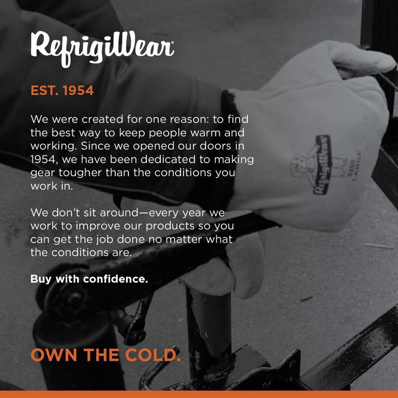 RefrigiWear Fleece Lined Insulated Deerskin Leather Gloves, 5 of 7