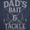 Mens Funny T Shirts Dads Bait And Tackle Sarcastic Fathers Day Graphic Novelty Fishing Tee For Men - Crazy Dog Men's T Shirt - 2 of 4
