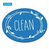 Unique Bargains Dual Side Round Dishwasher Clean Dirty Sign Magnet 2 Pcs - 3 of 4