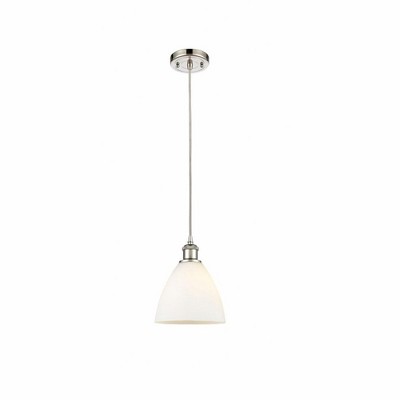 Bristol Glass - 1 Light Mini Pendant In Industrial Style-11.25 Inches Tall and 7.5 Inches Wide