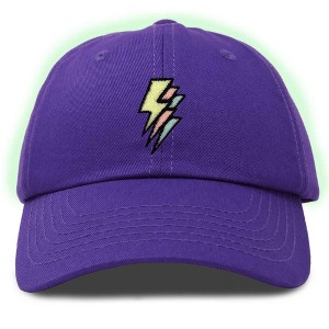 Dalix Lightning Embroidered Bolt Dad Hat Cotton Baseball Cap Adjustable Mens - 1 of 4
