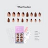 BTArtbox Press-On Nails - Amber Hoops - S Almond - 32ct - 4 of 4