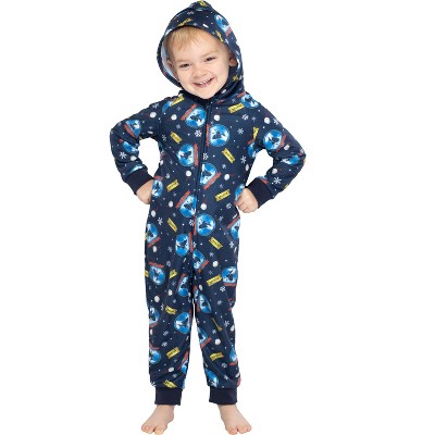 The Polar Express Toddler Kids Believe Hooded One-Piece Footless Sleeper Union Suit